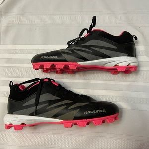 Rawlings Javlin Girls Softball Athletic Cleats size 5.5
